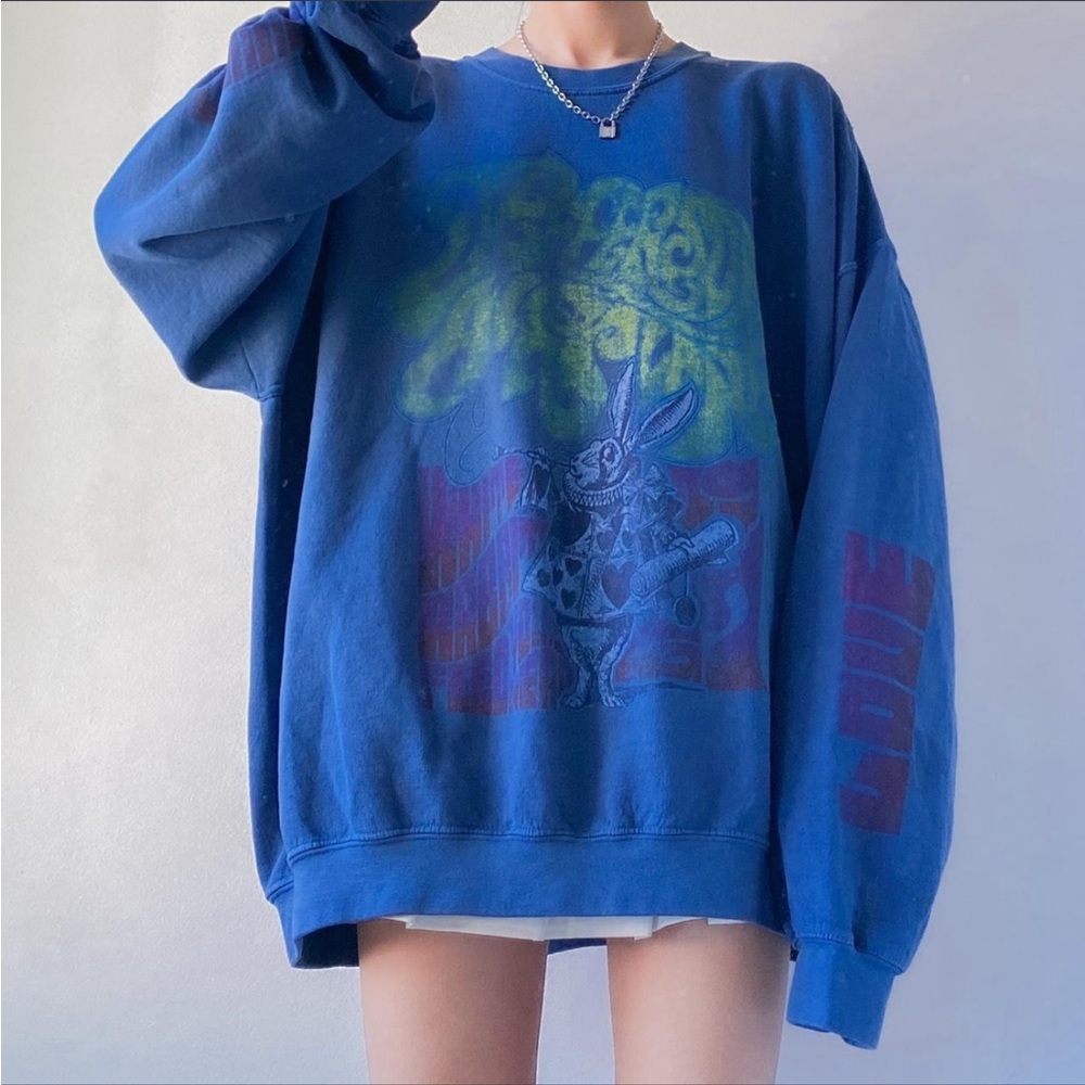 Urban Outfitters - Jefferson Airplane White Rabbit Sweatshirt